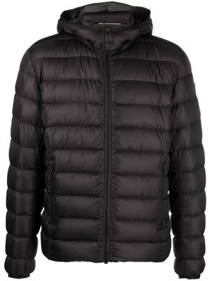 COLMAR quilted zip-up hooded jacket - Black