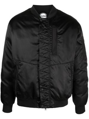 Colmar satin-finish zipped bomber jacket - Black