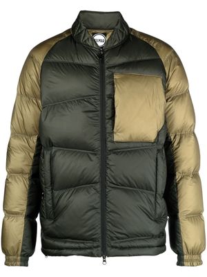Colmar two-tone padded-design jacket - Green