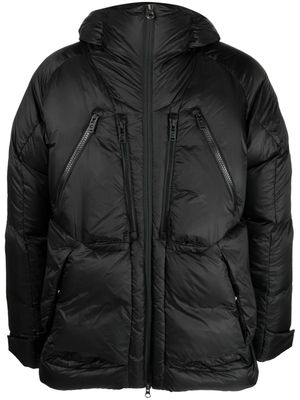 Colmar zip-up hooded down coat - Black