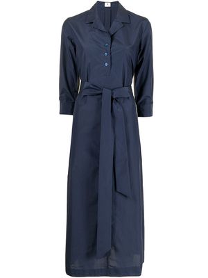 Colombo belted midi shirt dress - Blue