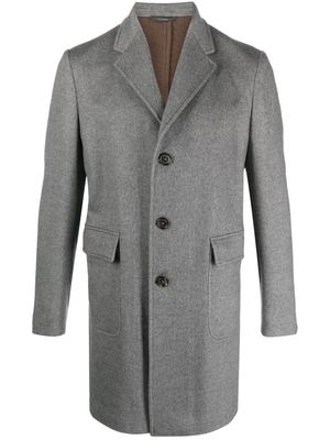 Colombo cashmere-blend single-breasted coat - Grey