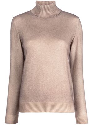 Colombo cashmere roll-neck jumper - Brown