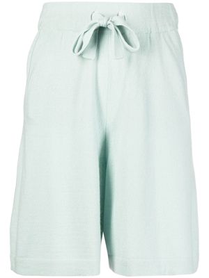 Colombo cashmere track shorts - Blue