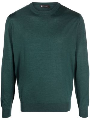 Colombo crew-neck fine-knit jumper - Green