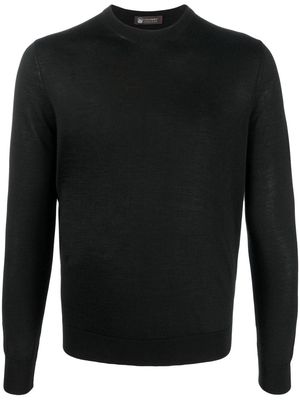 Colombo crew neck long-sleeved jumper - Black