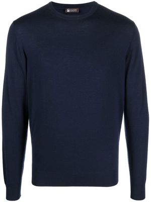 Colombo crew neck pullover jumper - Blue