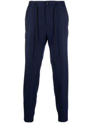 Colombo drawstring-fastening tapered track-pants - Blue