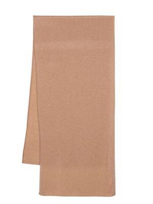 Colombo fine-knit cashmere scarf - Brown