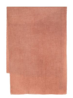 Colombo fine-knit cashmere scarf - Orange