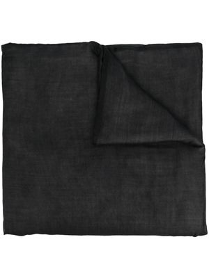 Colombo frayed trim cashmere-blend scarf - Black