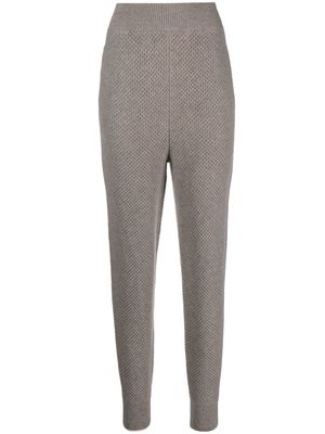 Colombo high-waisted cashmere leggings - Neutrals
