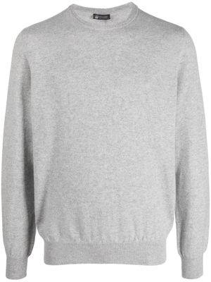 Colombo long-sleeve knitted cashmere jumper - Grey
