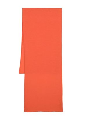 Colombo ribbed-knit cashmere scarf - Orange