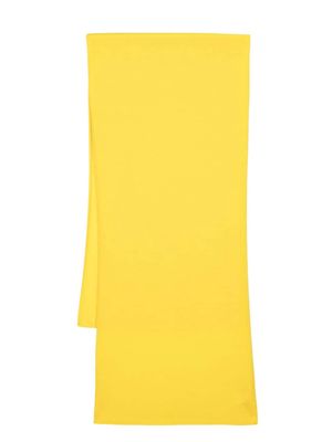 Colombo ribbed-knit cashmere scarf - Yellow