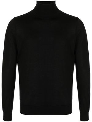 Colombo roll-neck fine-knit jumper - Black
