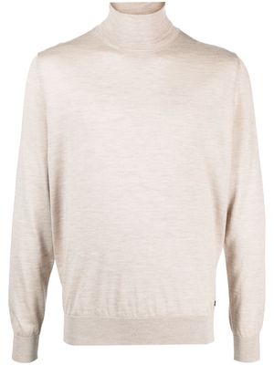 Colombo roll-neck fine-knit jumper - Neutrals