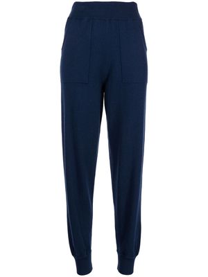 Colombo seam-detail cashmere track pants - Blue