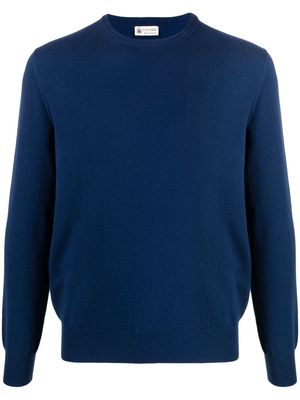 Colombo slim-fit cashmere jumper - Blue