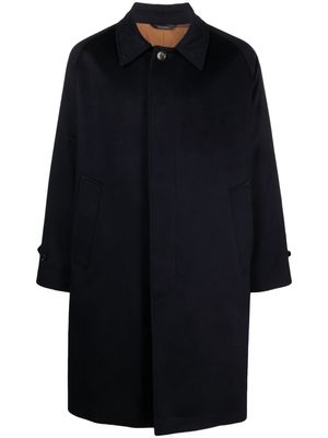 Colombo spread-collar single-breasted coat - Blue