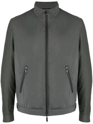Colombo zip-up cashmere jacket - Grey
