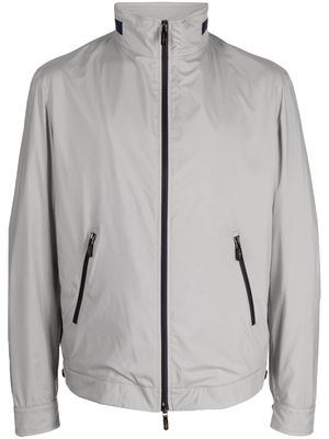 Colombo zip-up funnel-neck lightweight jacket - Grey