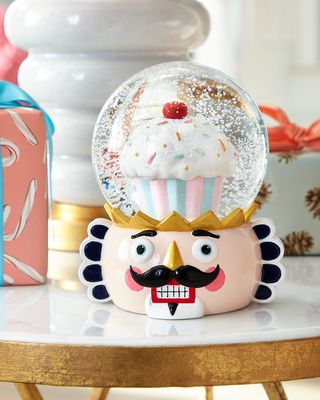 Colonel Cupcake Christmas Snow Globe