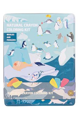COLOR JEU Whales & Penguins Coloring Party Kit in Assorted
