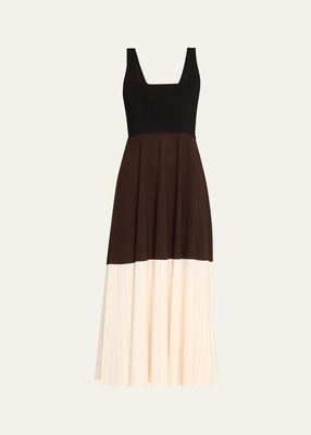 Colorblock Mesh Dress