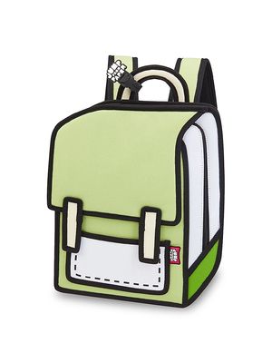 Colorblock Paper Spaceman Backpack - Green - Green