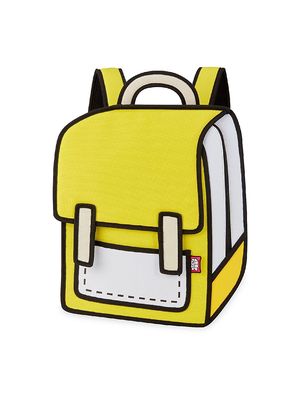 Colorblock Paper Spaceman Backpack - Yellow - Yellow