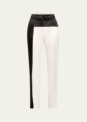 Colorblock Straight Leg Pants