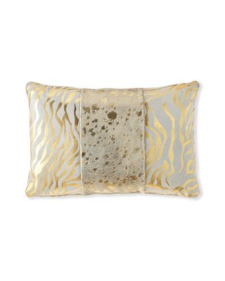 Colorblock Zebra & Spots Pillow, 23" x 15"