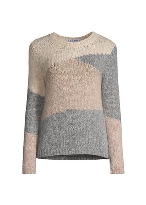 Colorblocked Alpaca-Blend Sweater