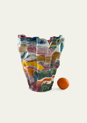 Colorful Confinement Glazed Medium Vase