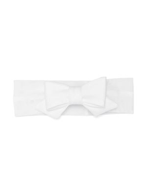 Colorichiari bow-detail mesh hair band - White