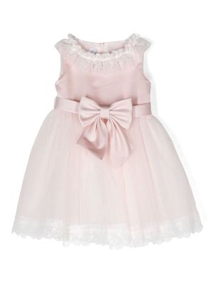 Colorichiari bow-detail tulle dress - Pink