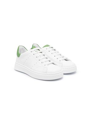 Colorichiari colourblock leather sneakers - White
