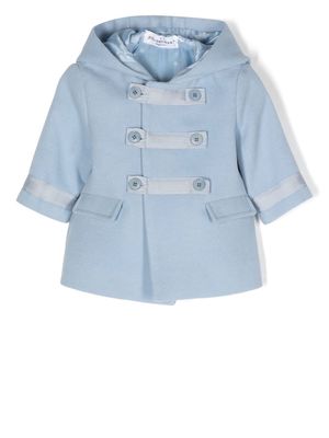 Colorichiari double-breasted hooded coat - Blue