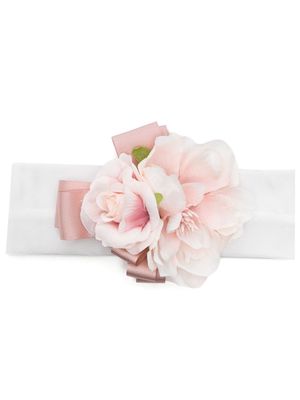 Colorichiari floral-appliqué hairband - Pink