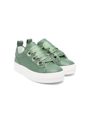 Colorichiari lace-up leather sneakers - Green