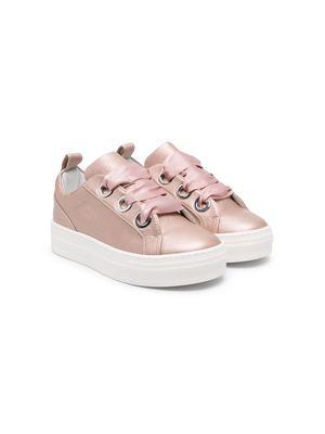 Colorichiari lace-up leather sneakers - Pink