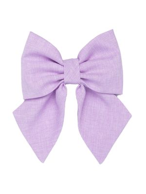 Colorichiari mélange bow hair clip - Purple
