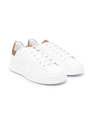 Colorichiari panelled lace-up sneakers - White
