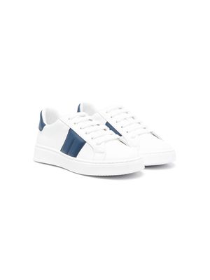 Colorichiari panelled low-top sneakers - White