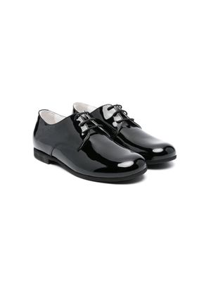 Colorichiari patent-leather brogue shoes - Black