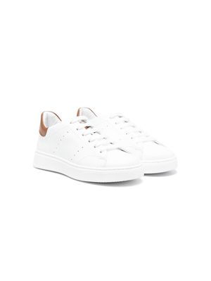 Colorichiari perforated detail low-top sneakers - White