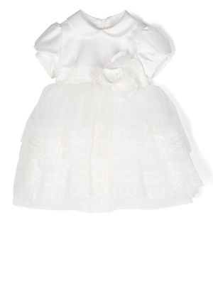 Colorichiari short sleeve smock dress - White