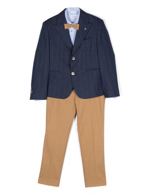 Colorichiari single-breasted pinstripe suit - Blue