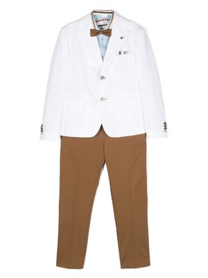 Colorichiari single-breasted three-piece suit - White